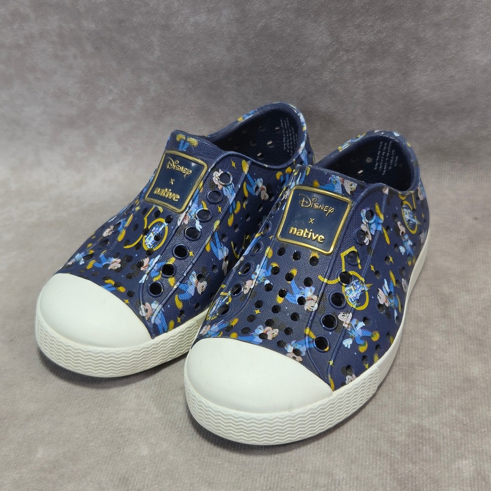 Native Shoes Jefferson Disney Mickey Mouse 50th Anniversary Navy Blue Kids C8